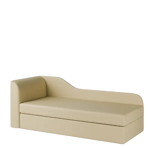 MICHELLE rošt, válenda celočalouněná, provedení pravé, koženka SA 2 béžová